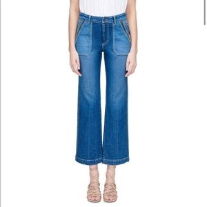 Rebecca Taylor Patchwork Cropped Jean Size 26